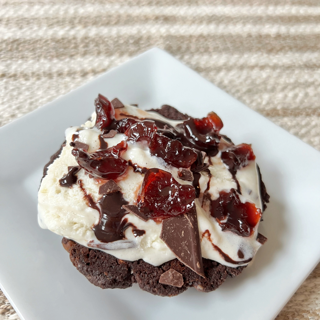 Chocolate Cherry Cookie Toast