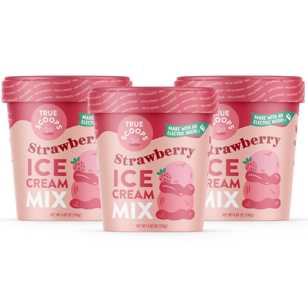 Strawberry Ice Cream Mix 3Pack True Scoops